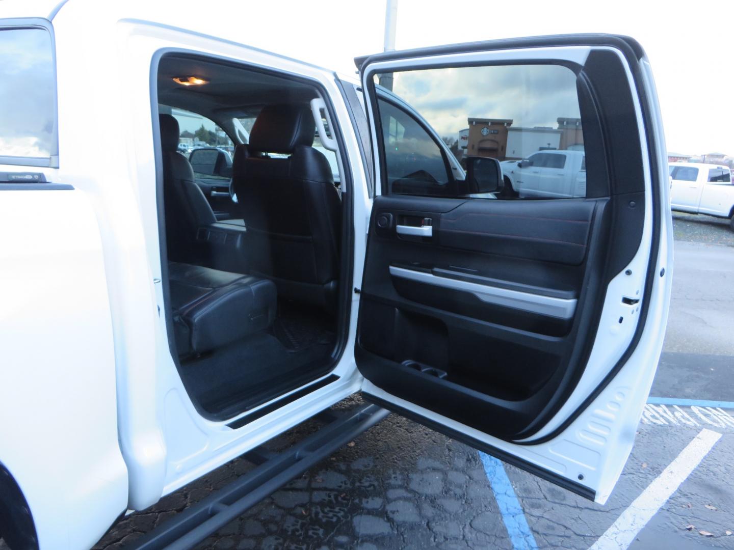 2020 White /BLACK Toyota Tundra SR5 5.7L V8 CrewMax 4WD (5TFDY5F12LX) with an 5.7L V8 DOHC 32V engine, 6A transmission, located at 2630 Grass Valley Highway, Auburn, CA, 95603, (530) 508-5100, 38.937893, -121.095482 - Clean tundra featuring a level kit, Icon Vehicle Dynamicxs upper control arms, 18" Method NV wheels, 35" BFG KO2 tires, Rocksliders, Retrax bedcover, Rigid Industries fog lights, RoadActive Suspension Custom Leaf Spring Enhancement Kit. - Photo#51